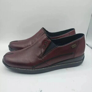 Women's Burgundy Slip-On Shoes
